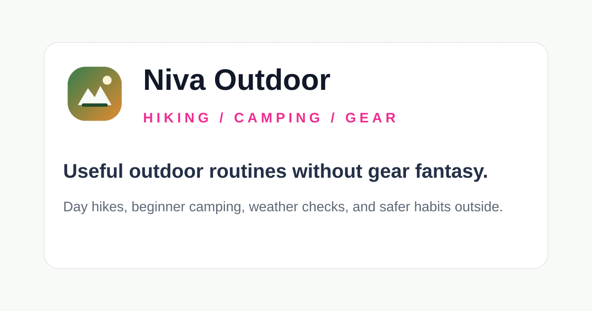 Day-hike packing list
